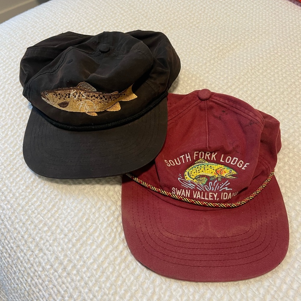Pair of Vintage Fish Hats